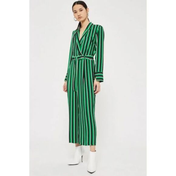 Green stripe Jumpsuit - Picture 1 of 10